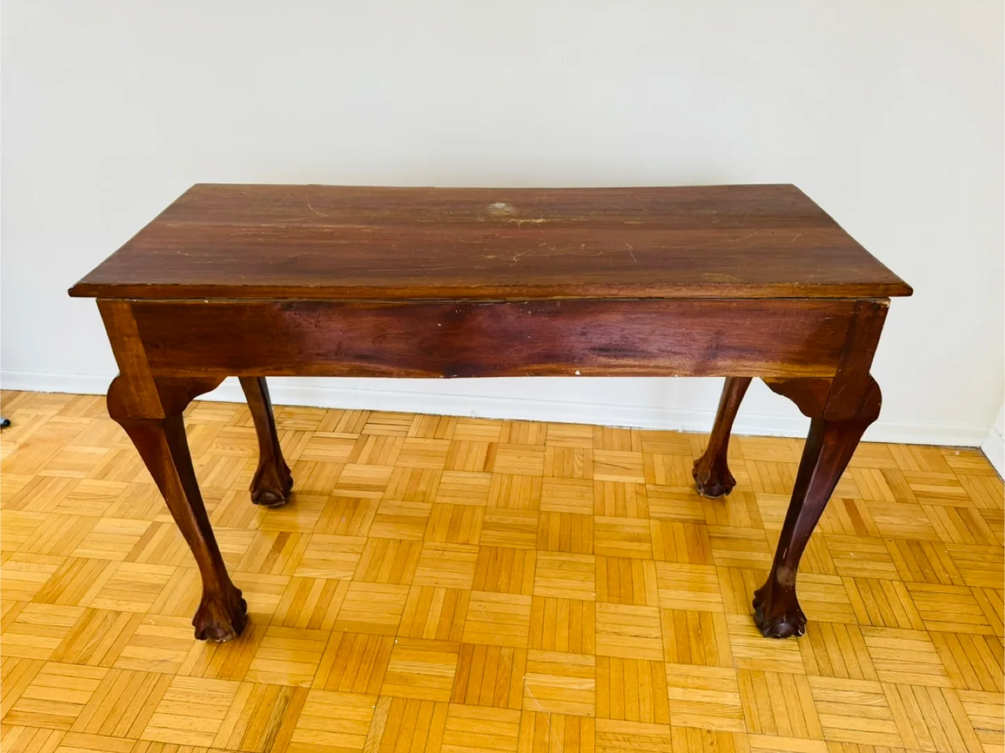 Antique Wooden Console Table with Claw Feet image indicator(4)