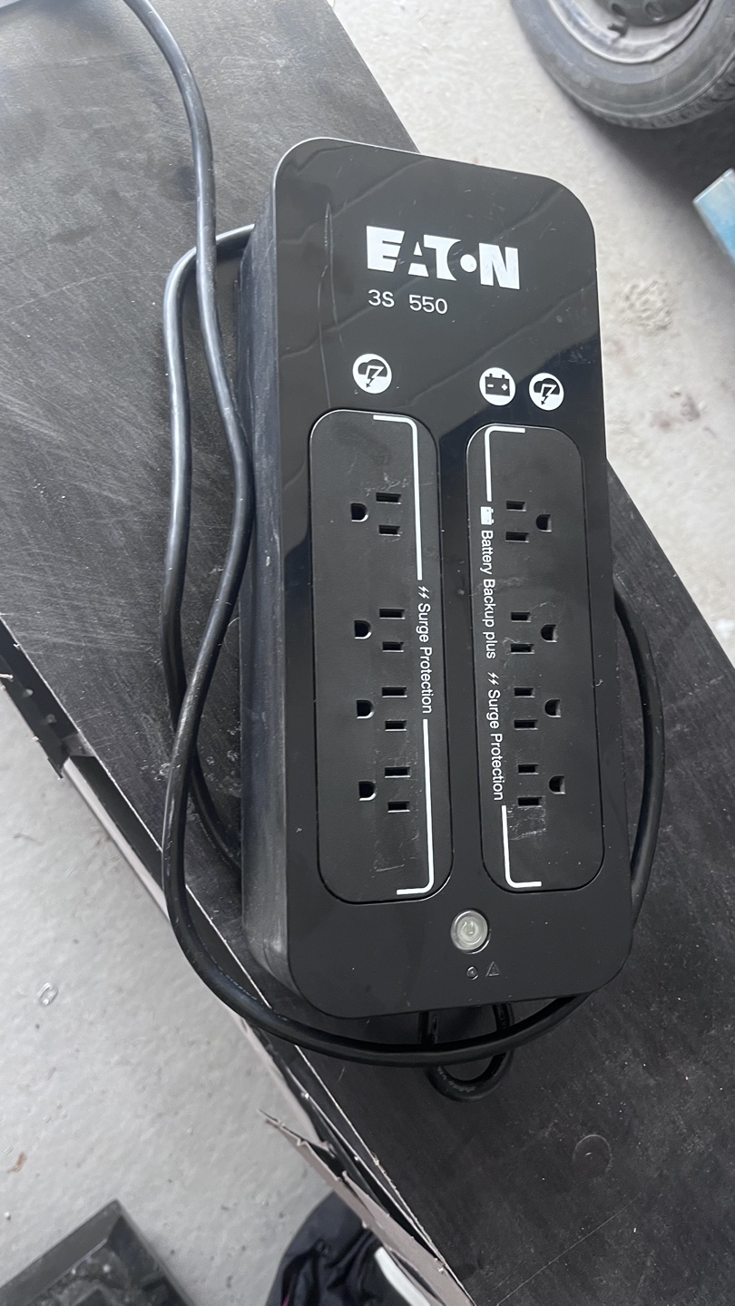Eaton 3S 550 UPS Battery Backup Surge Protector