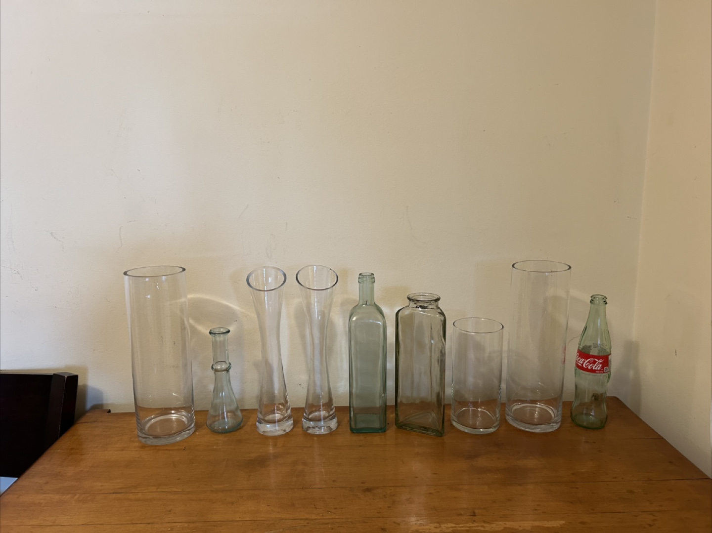 Glassware Lot: Vases, Pitcher, Bottles - photo 2