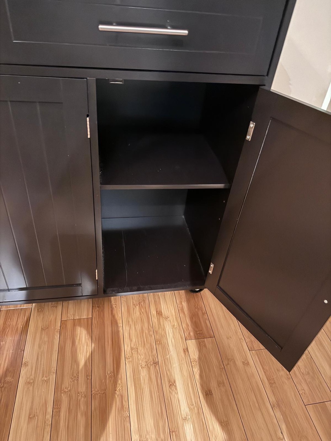 Kitchen Island Cart with Butcher Block Top - photo 5