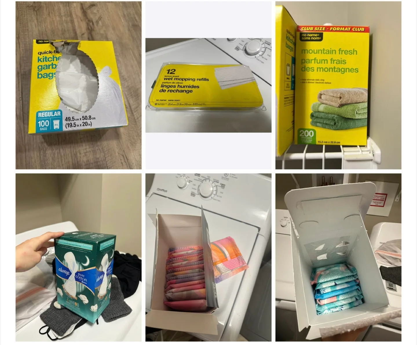 Wet Mopping Refills, Sanitary Napkins, Garbage Bags thumbnail