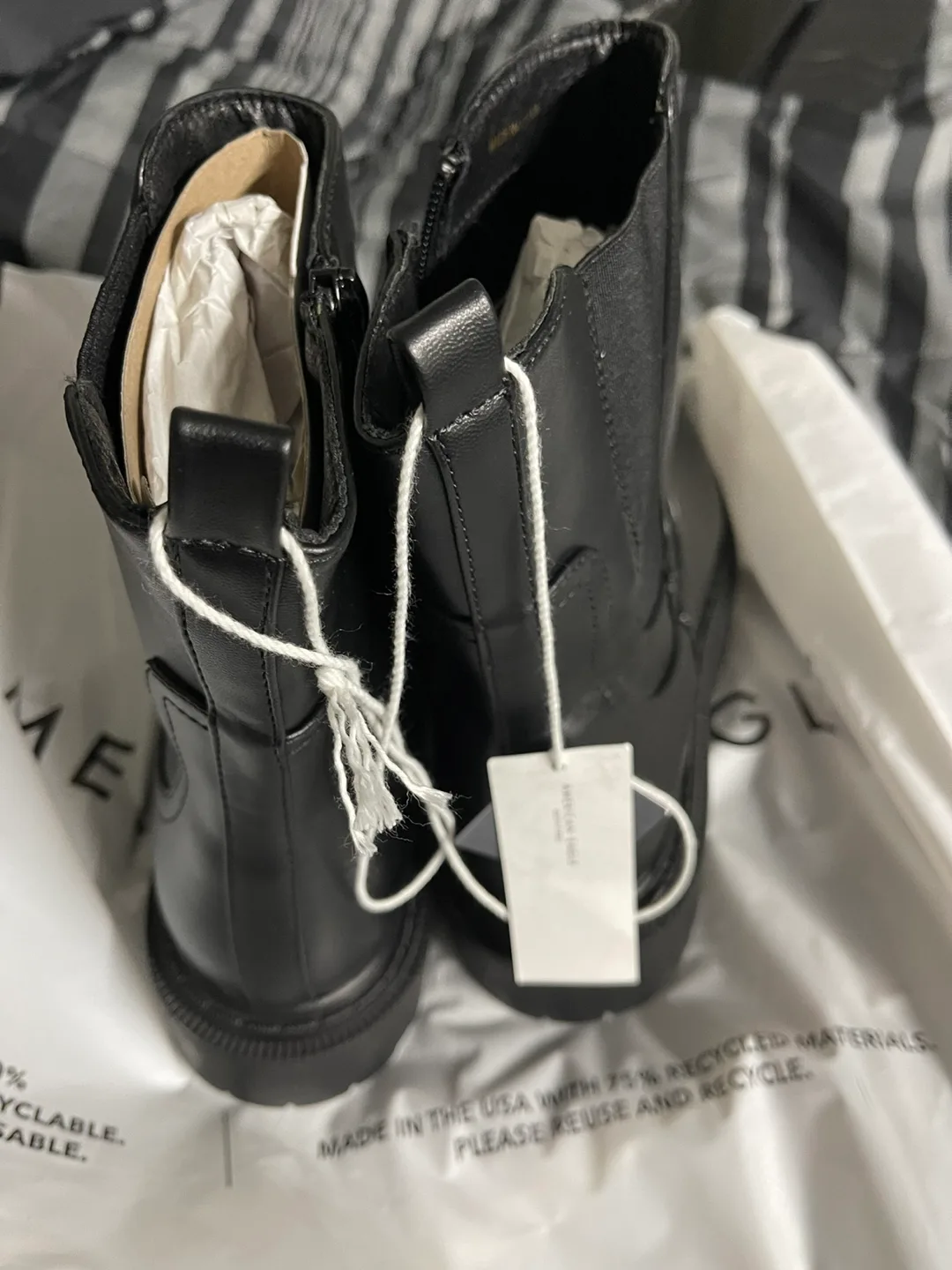 Black Leather Ankle Boots image indicator(2)