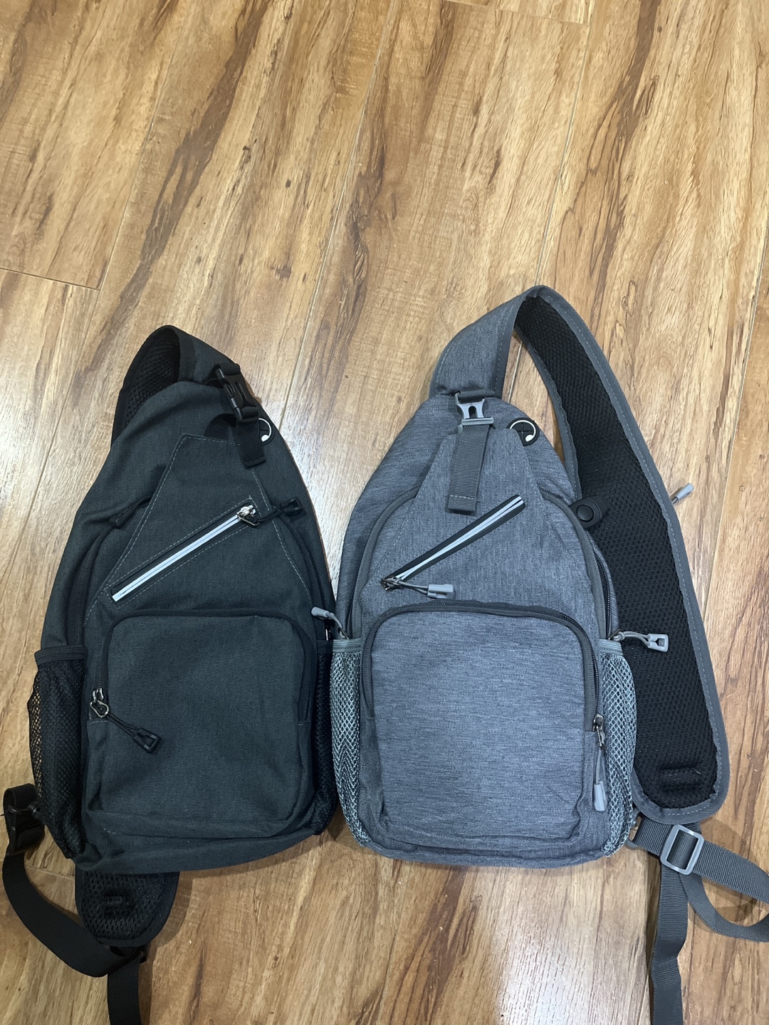 Pair of Sling Bags - Grey and Black