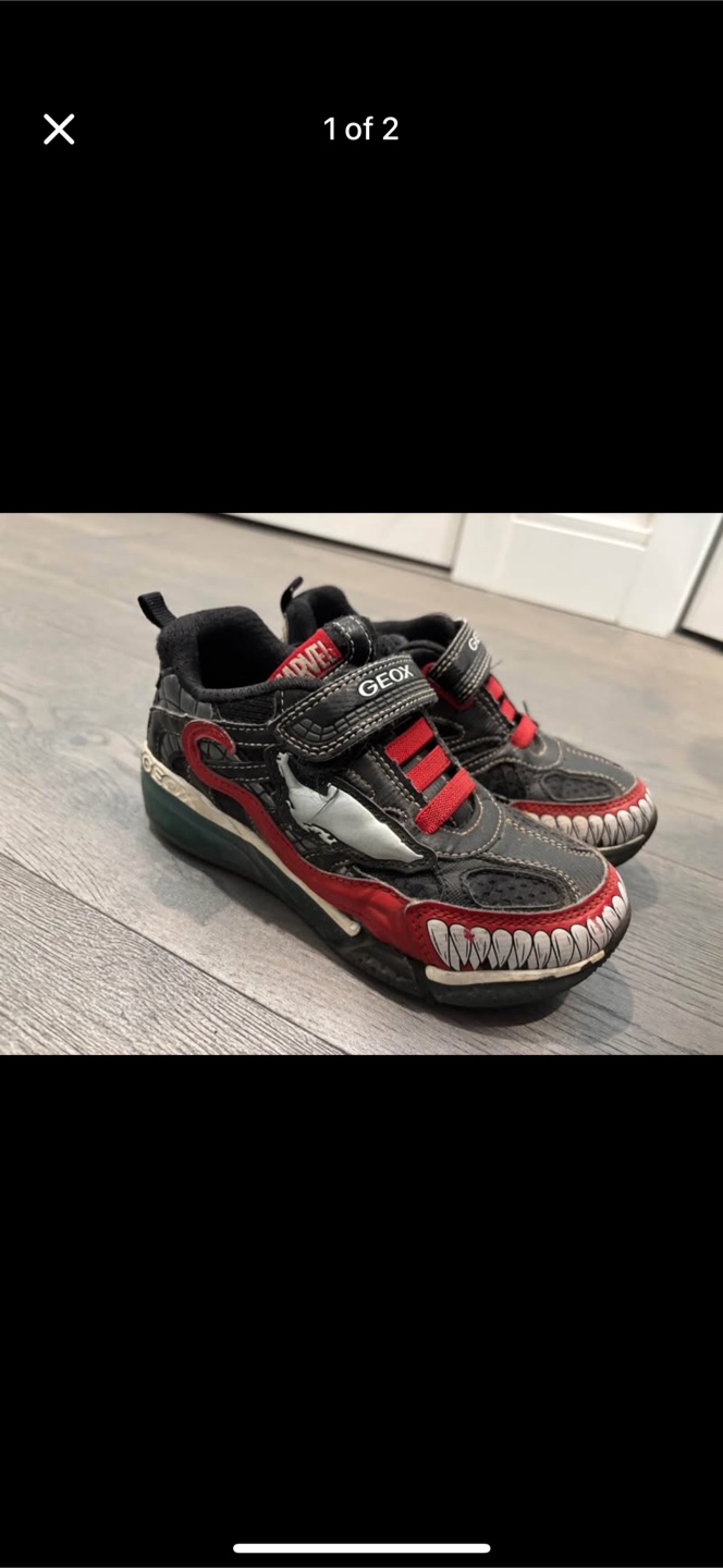 GEOX Marvel Venom Toddler Shoes - Size 12 #freecycle