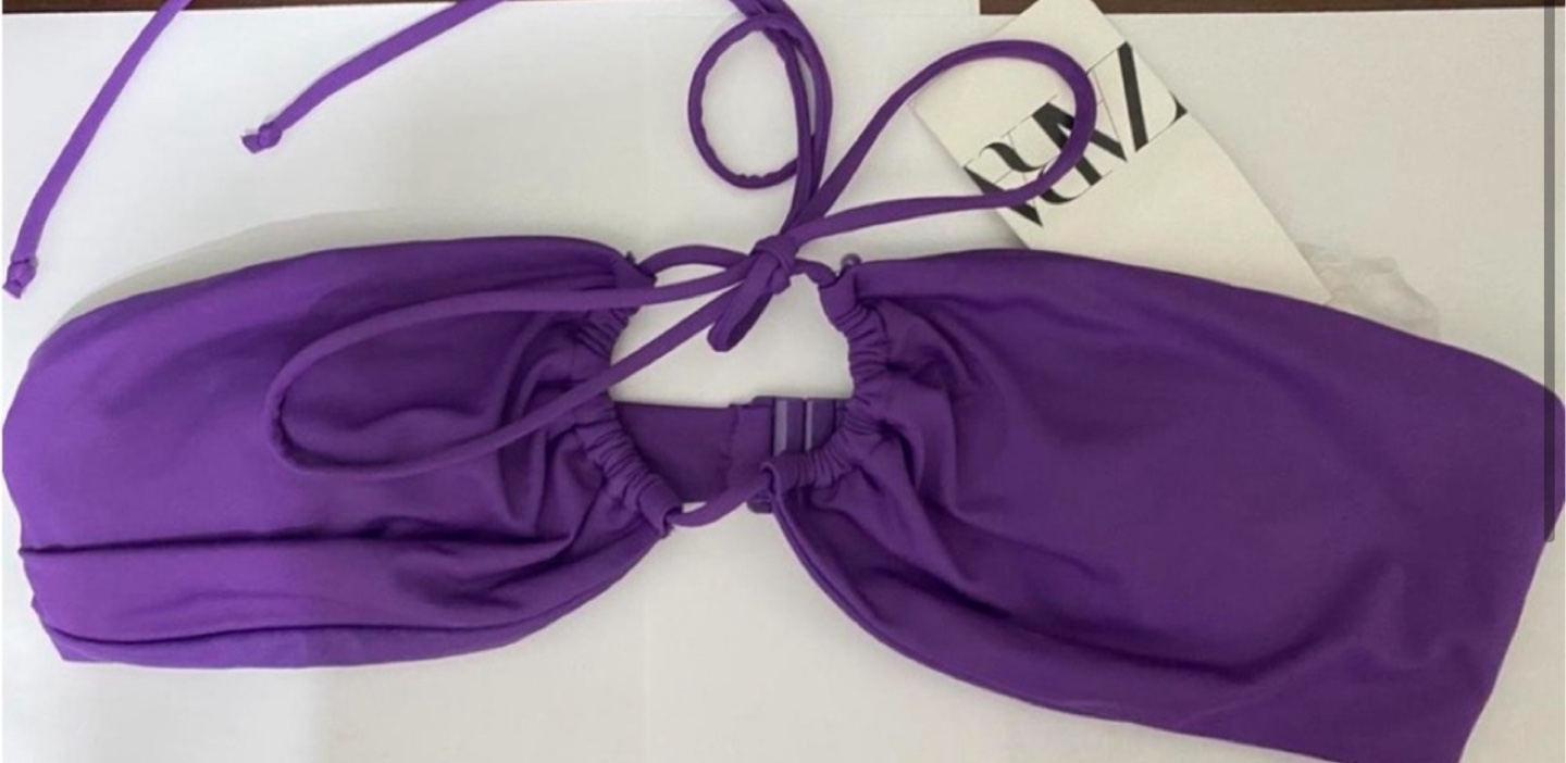 🛍️ NEW Zara Purple Bikini Set - photo 3