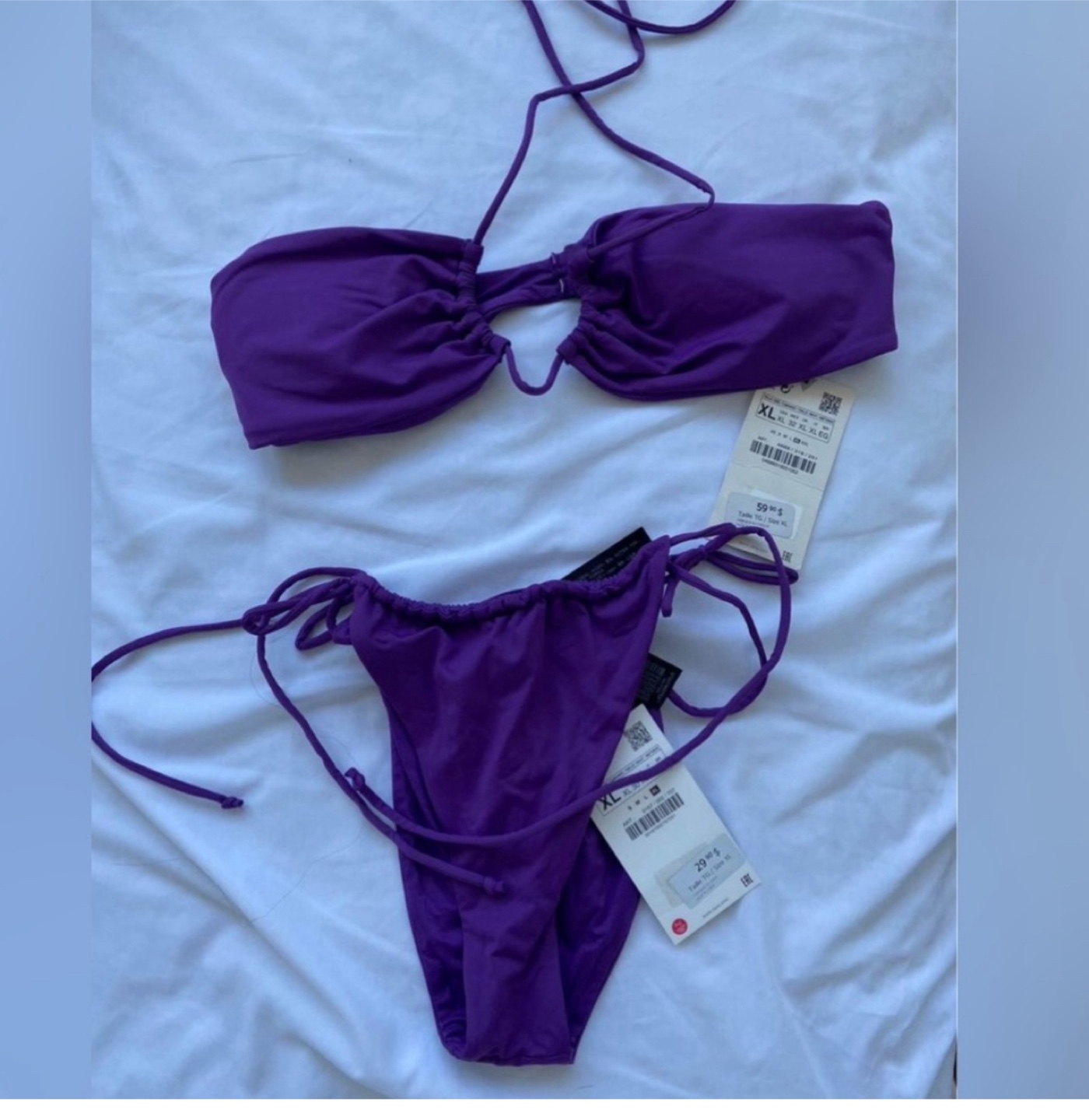🛍️ NEW Zara Purple Bikini Set - photo 2