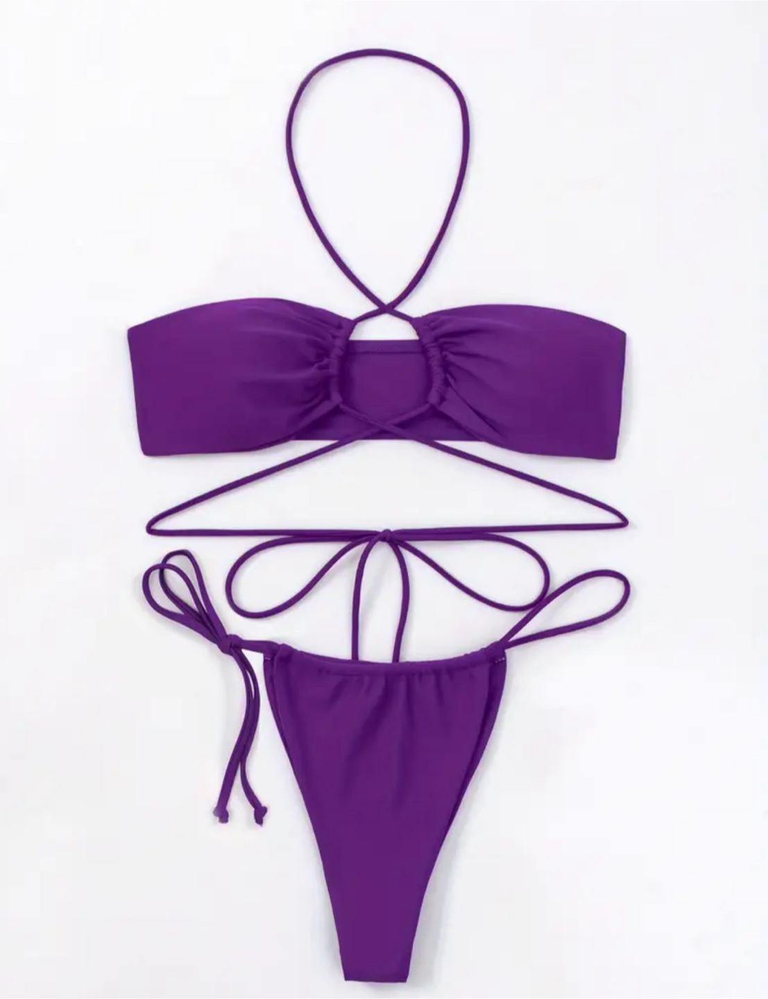 🛍️ NEW Zara Purple Bikini Set