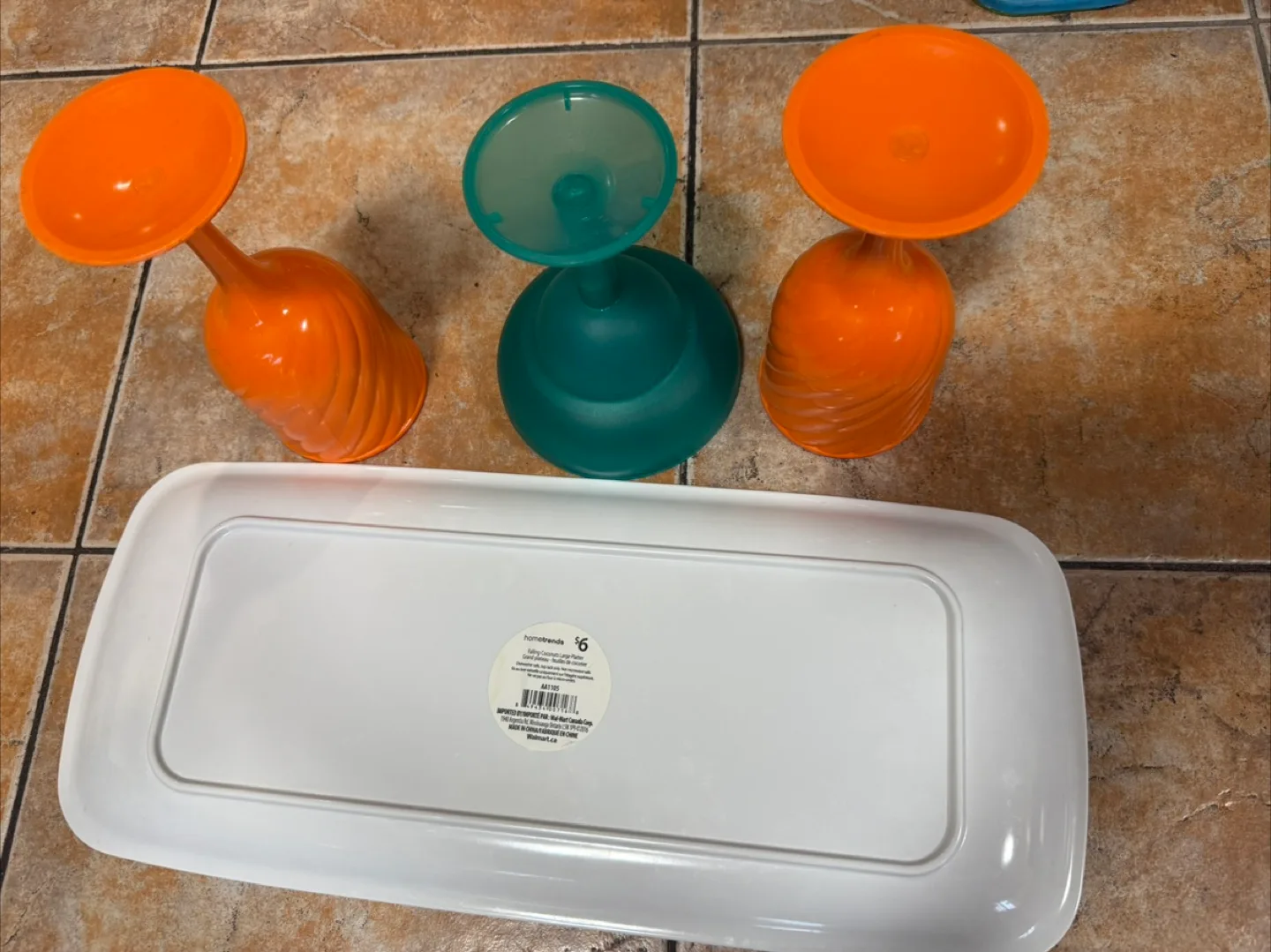 Tropical Serving Tray and Drinkware Set 🧡 image indicator(3)