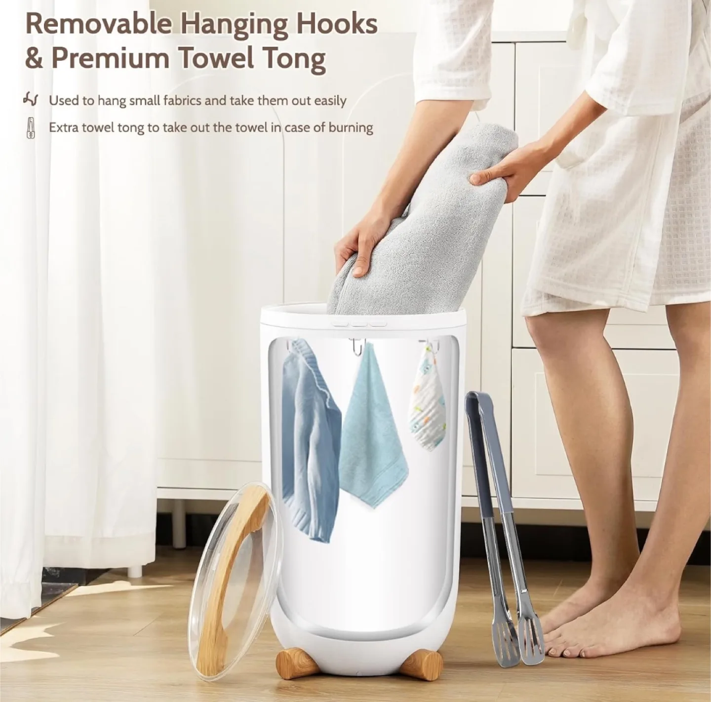 New Electric Towel Warmer with Timer and Child Lock thumbnail