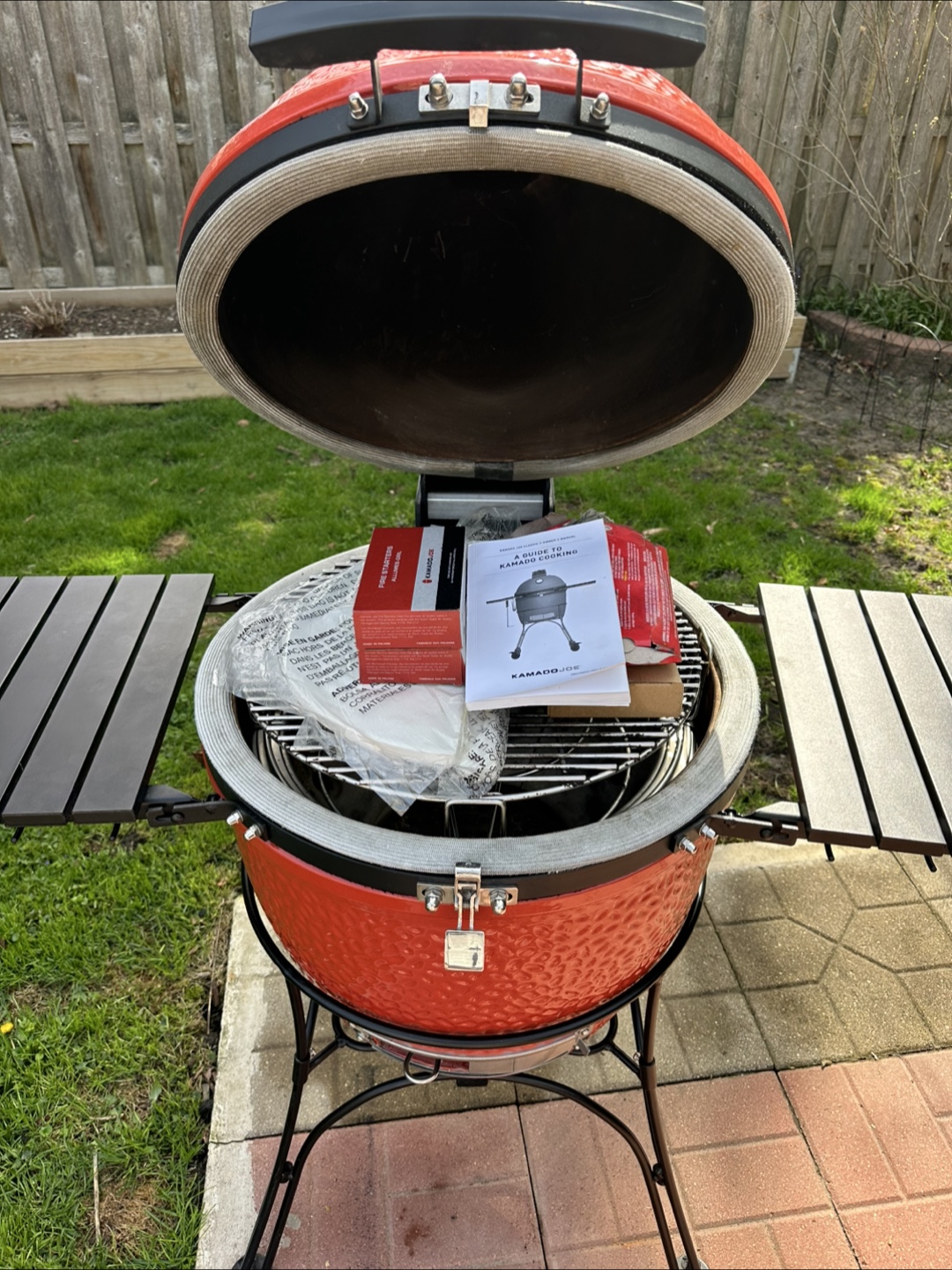 Kamado Joe Classic Joe II Charcoal Grill - Red - photo 4