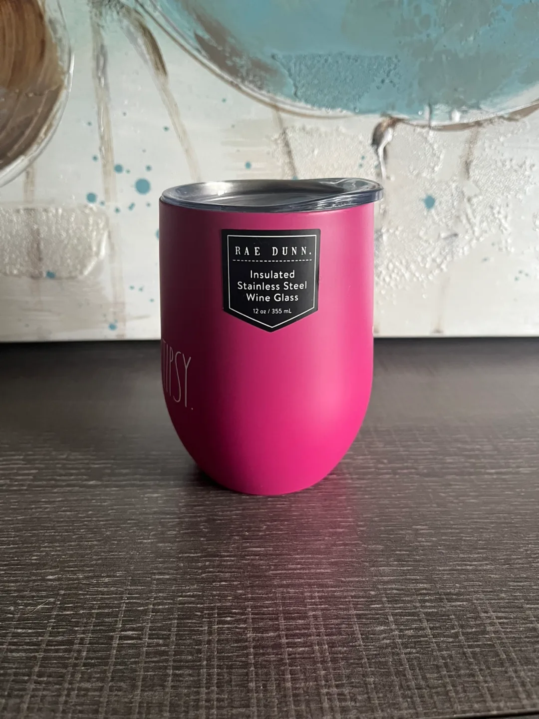 Rae Dunn Tanned & Tipsy Insulated Wine Tumbler image indicator(2)