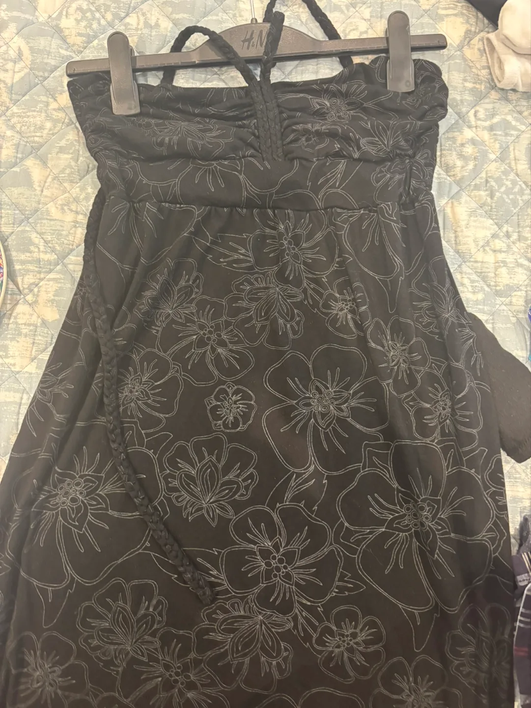 360 Surf Black Floral Maxi Dress Size Large image indicator(2)