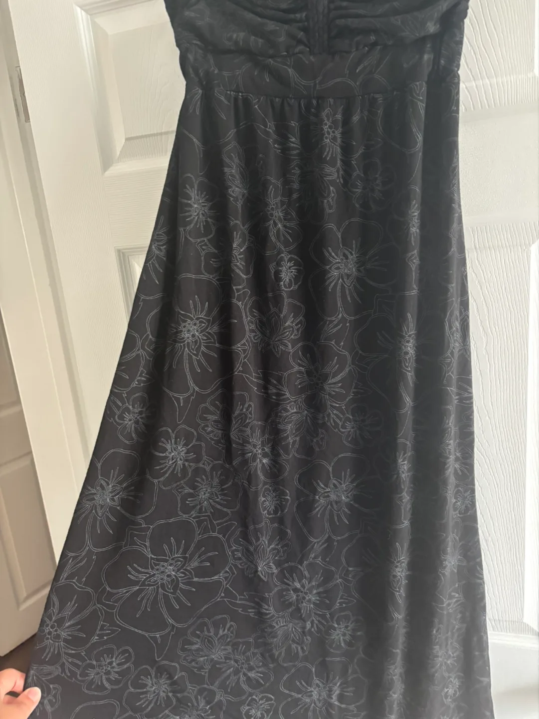 360 Surf Black Floral Maxi Dress Size Large image indicator(3)