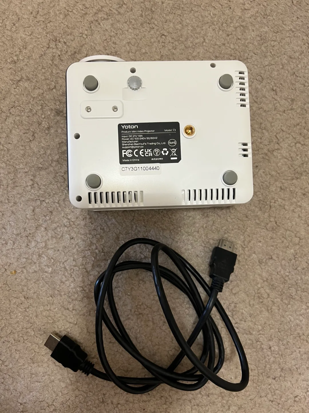 (Sell As-is) Yoton Mini Projector image indicator(3)