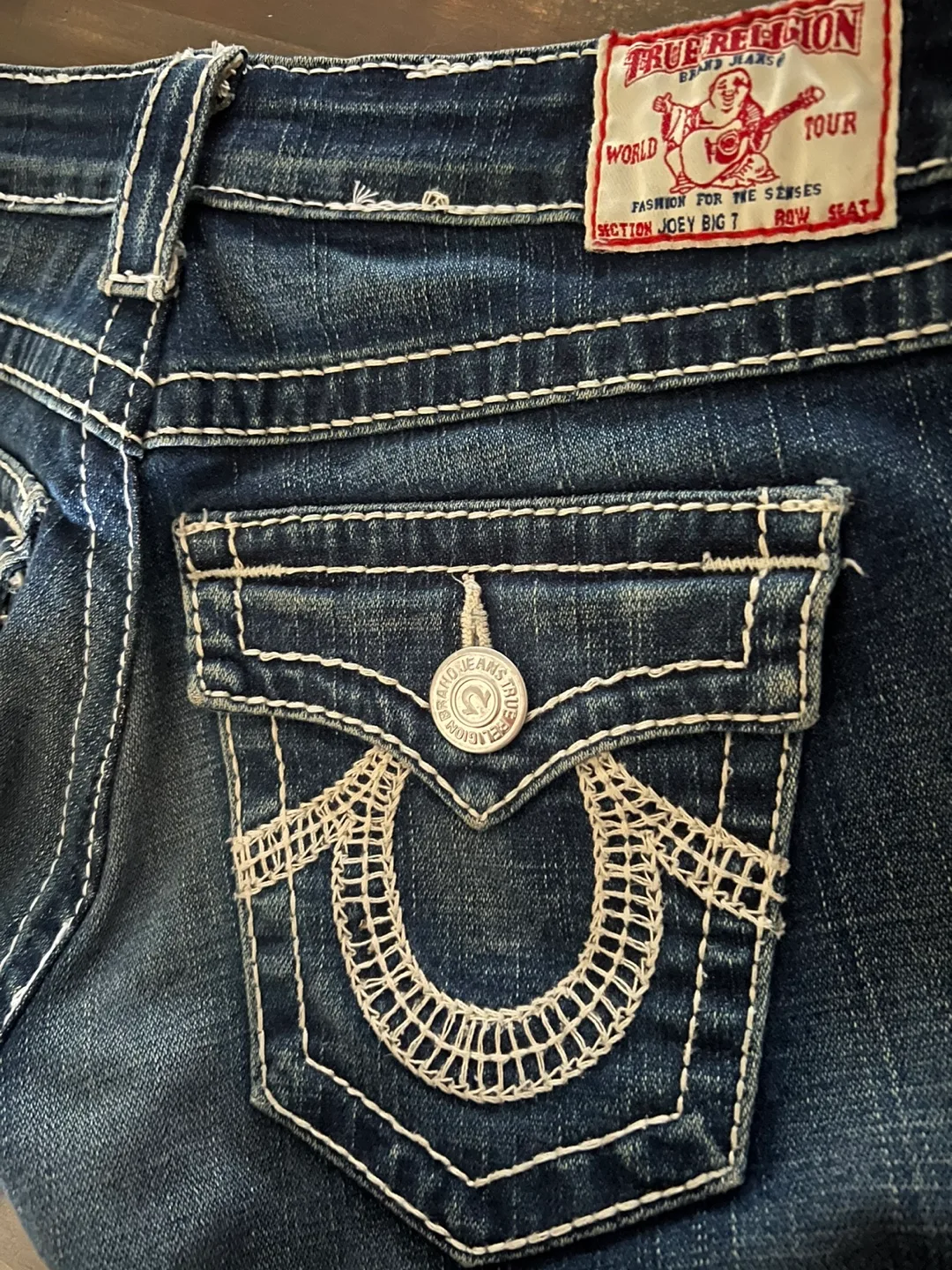 True Religion Jeans: Triple Thread Authentic image indicator(7)