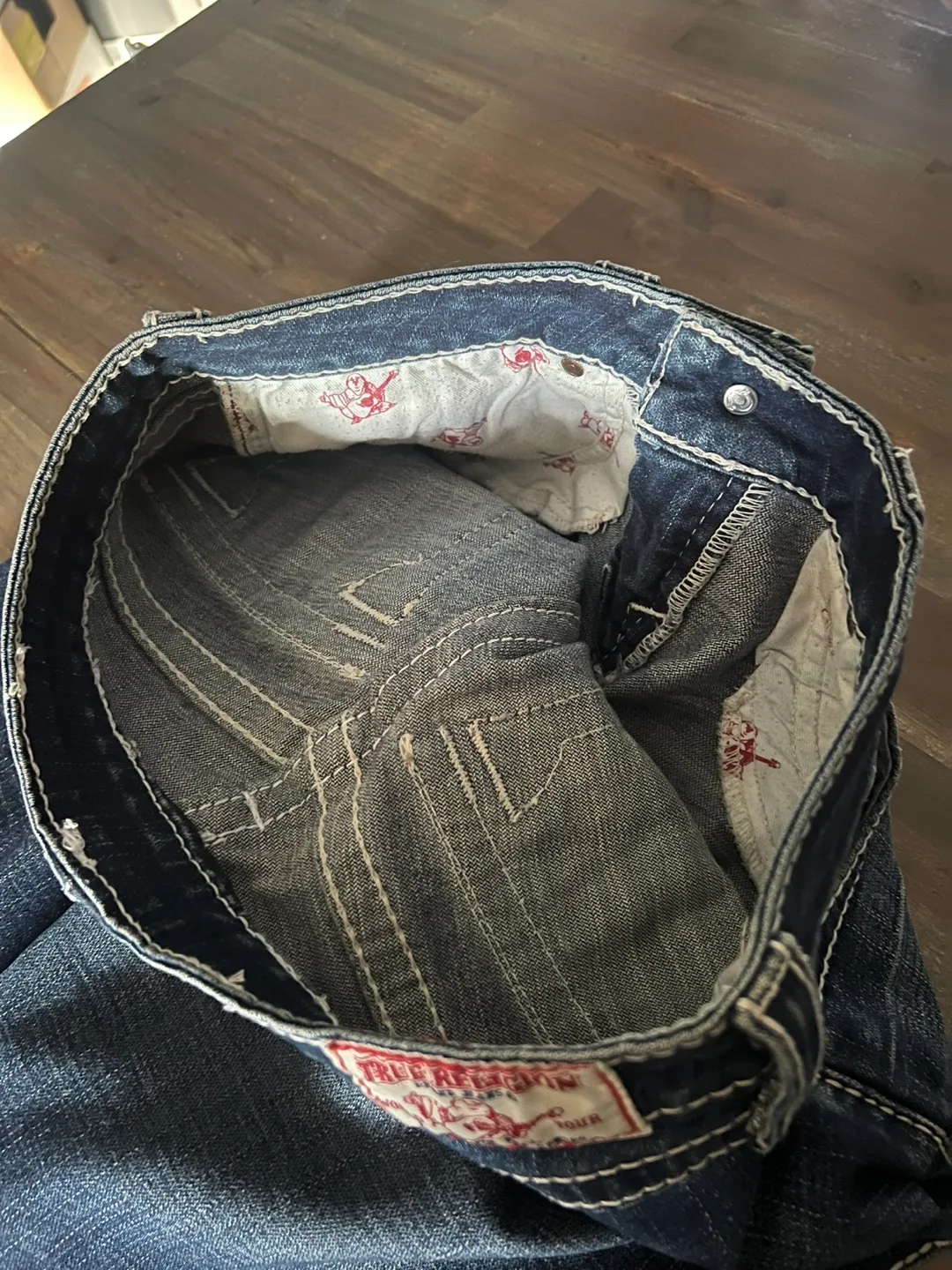 True Religion Jeans: Triple Thread Authentic image indicator(8)