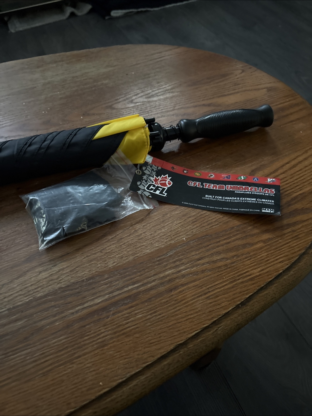 Hamilton Tiger cats golf style umbrella