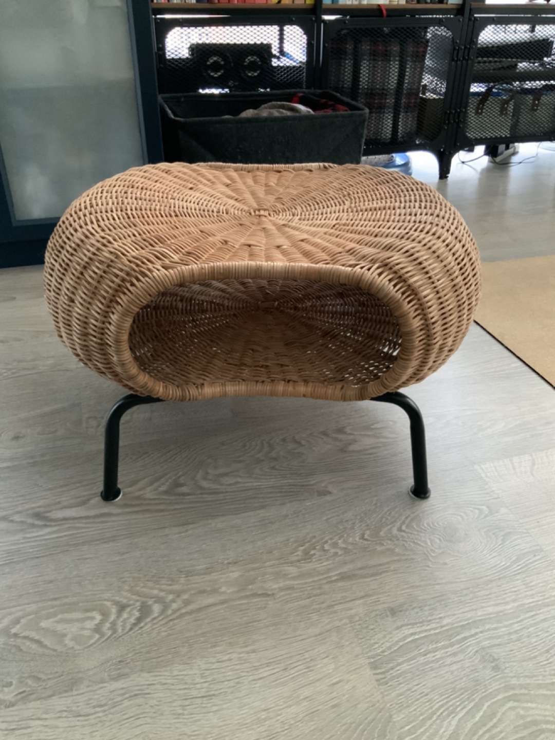 IKEA GAMLEHULT Rattan Footstool with Storage | Karrot