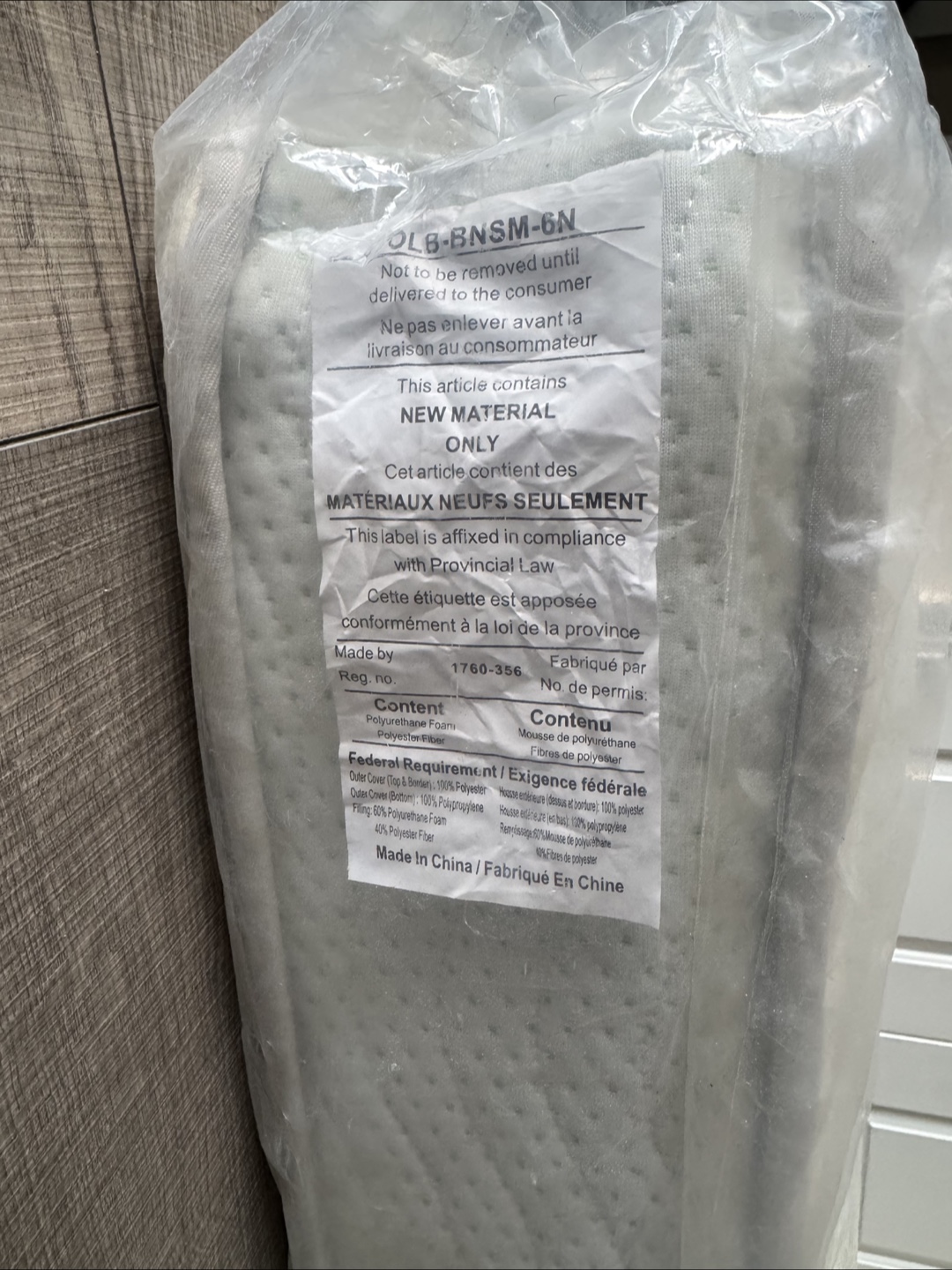 Zinus 6-Inch Mattress - Narrow Twin (never used) - photo 3