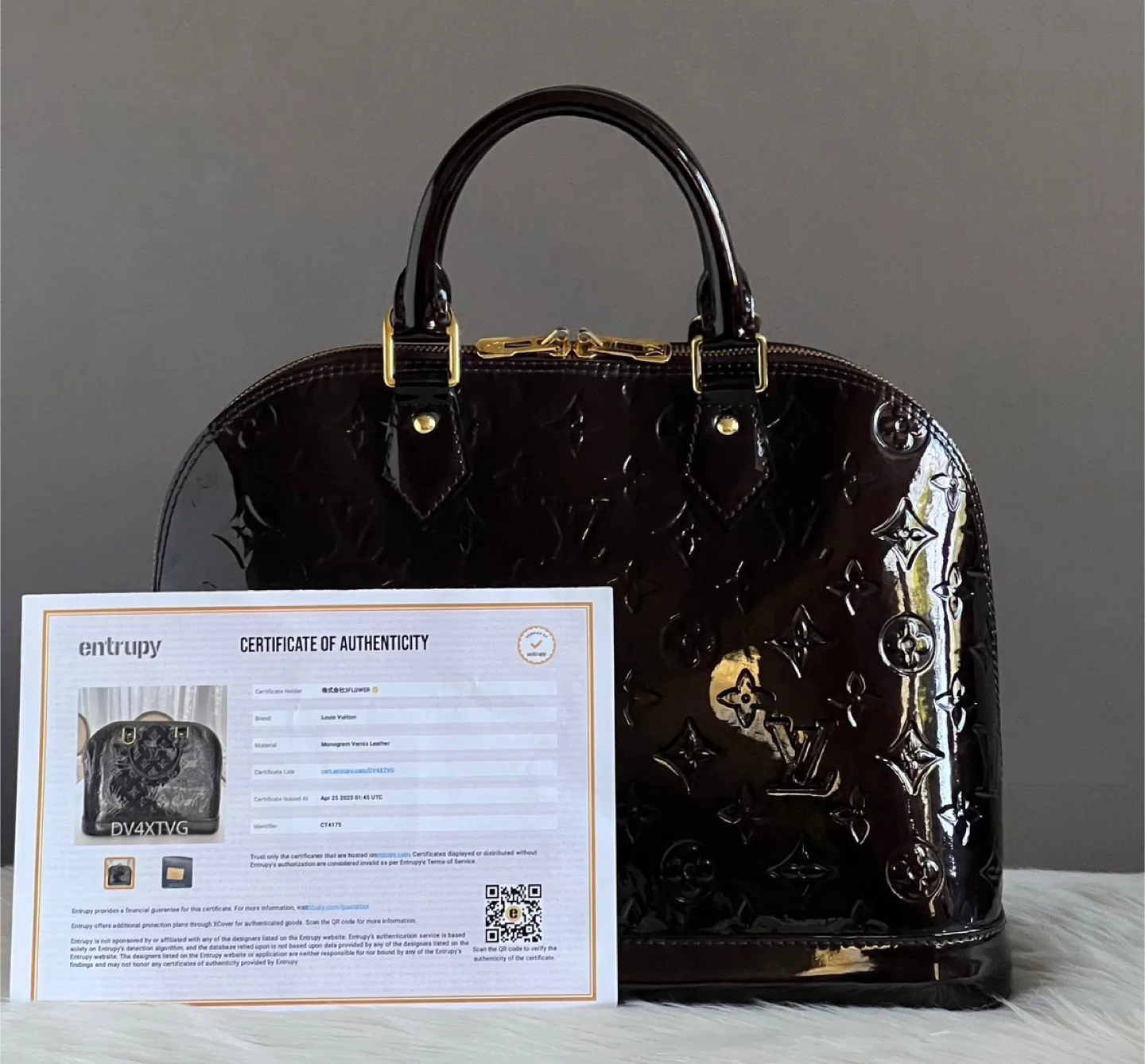 🎀 PRE-LOVED 🎀 Louis Vuitton Alma PM In Monogram Vernis Leather thumbnail