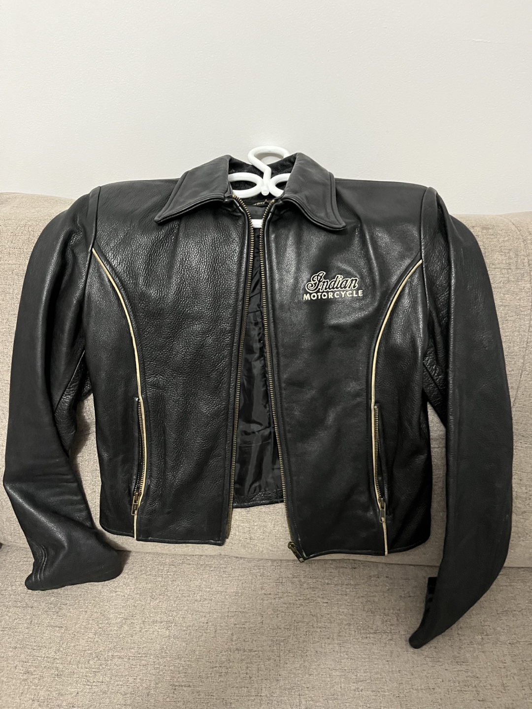 Indian Motorcycle Women's Leather Jacket - Size Medium