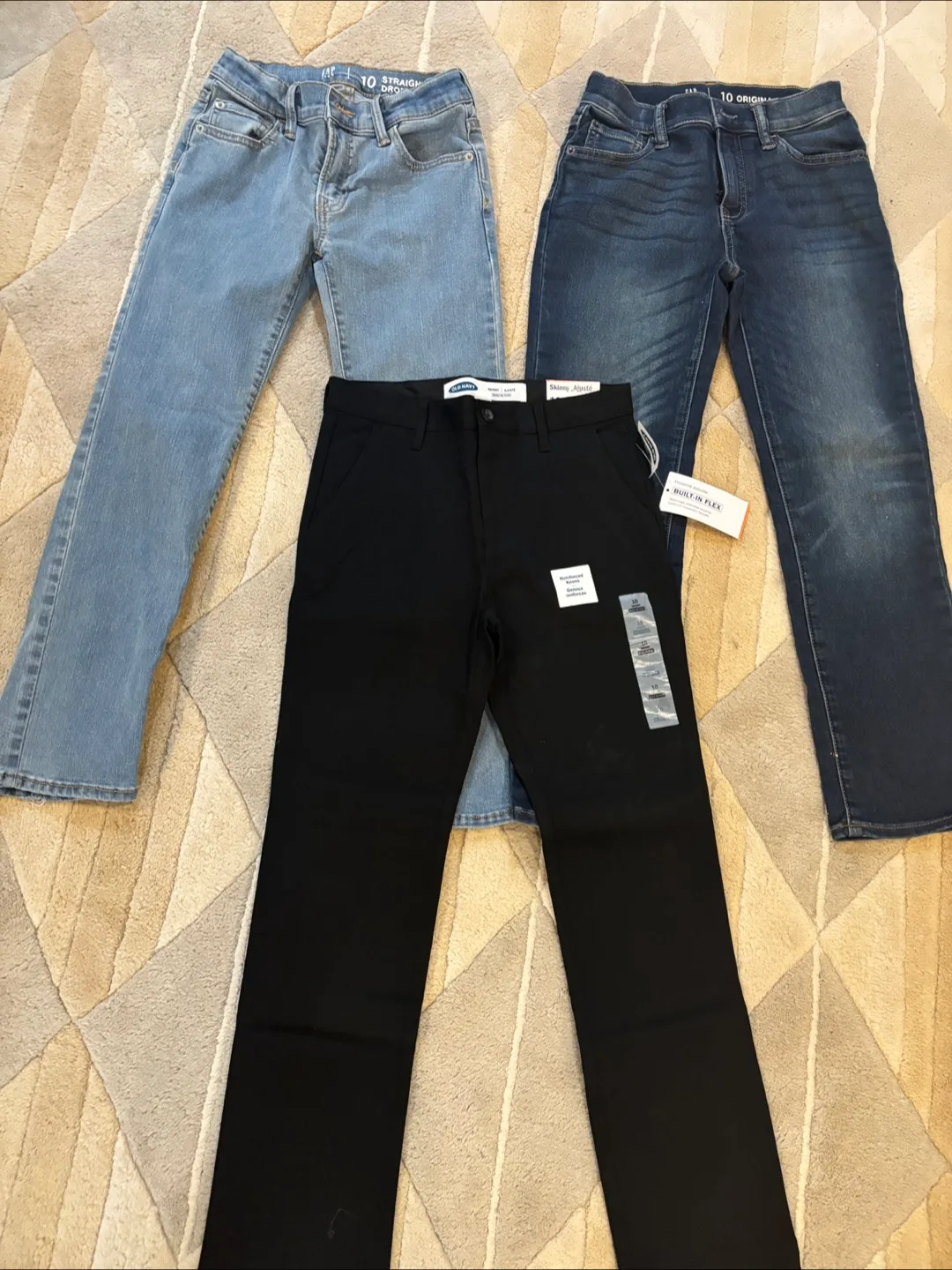 Boy's Pants Bundle - Gap & Old Navy Jeans and Old Navy Khakis image indicator(2)