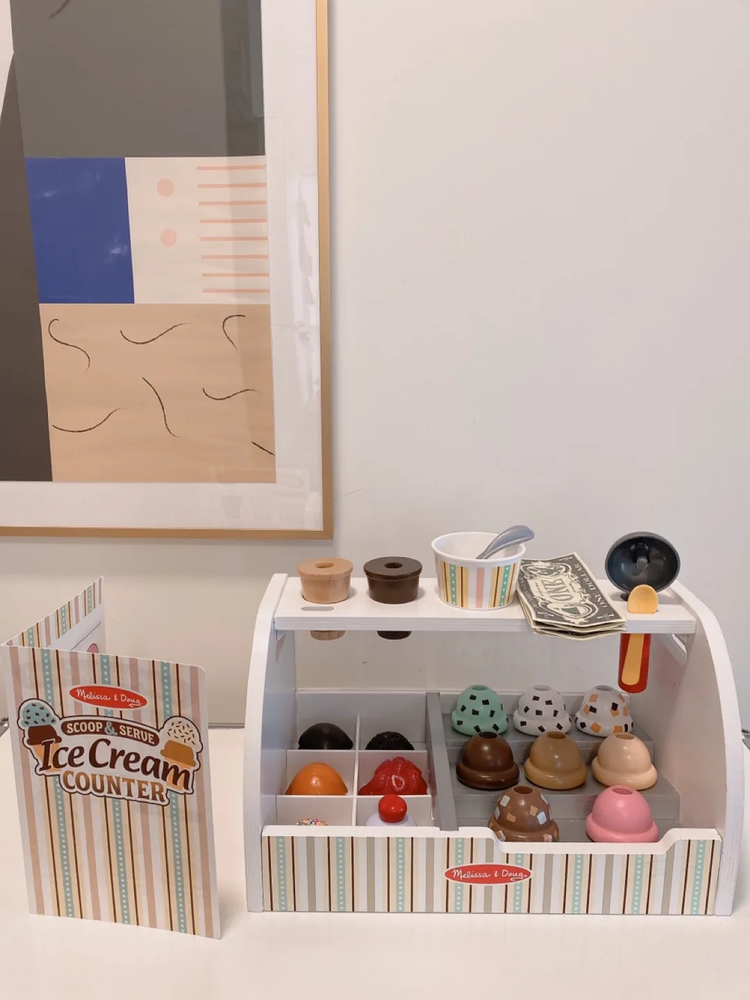 Melissa & Doug Scoop & Serve Ice Cream Counter Playset thumbnail