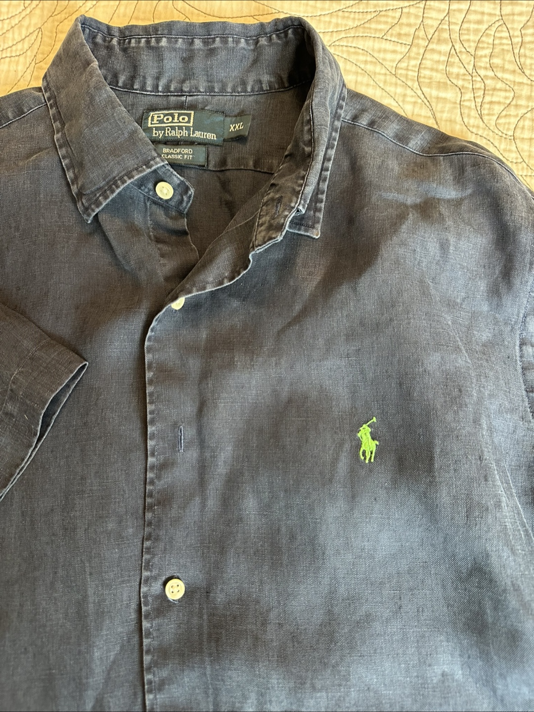 Polo by Ralph Lauren Shirt , XXL, Linen Blend, Short Sleeve - photo 2