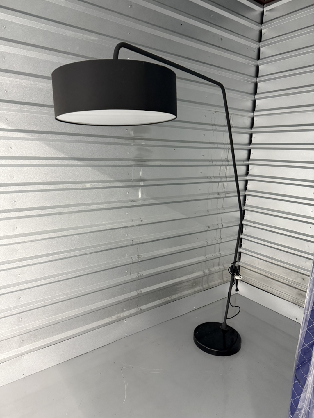 Marble base floor lamp