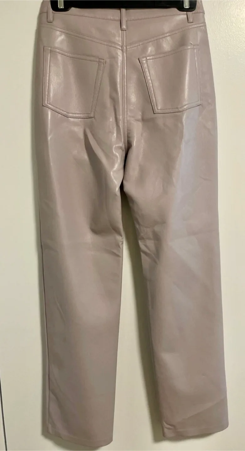 🧡Wilfred Lilac Faux Leather Pants image indicator(2)