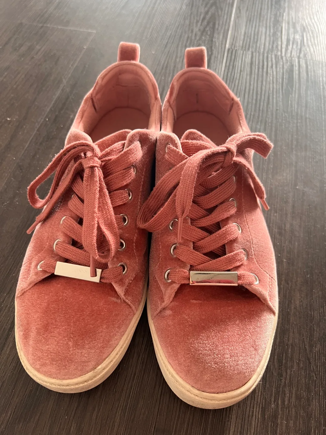 Aldo Pink Velvet Women Shoes thumbnail