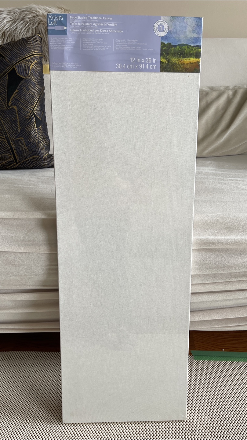 Artist's Loft 12x36 inch Back-Stapled Traditional Canvas