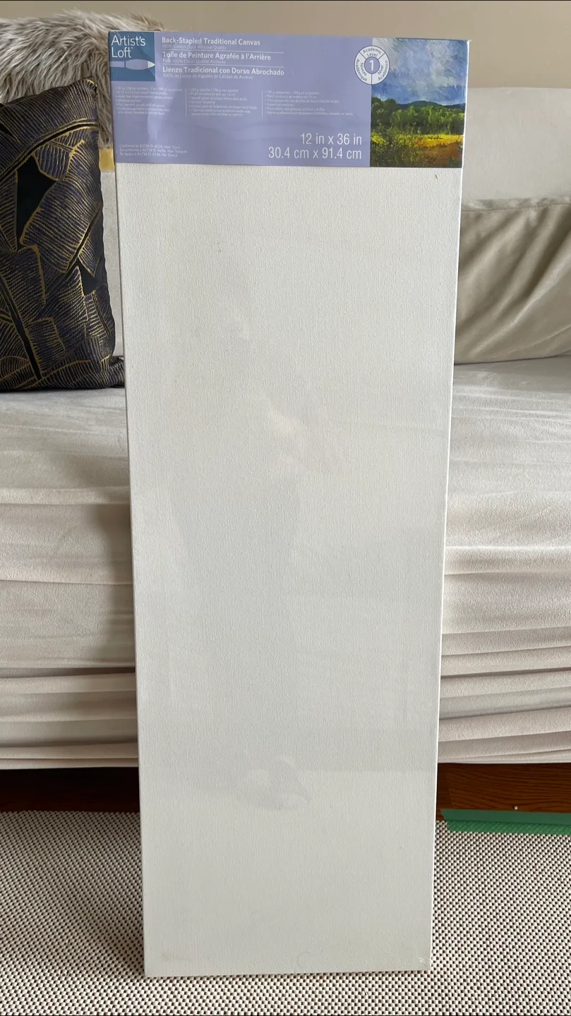 Artist's Loft 12x36 inch Back-Stapled Traditional Canvas thumbnail