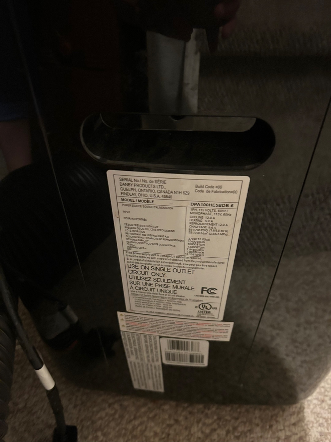 Danby  10,000 BTU - photo 3