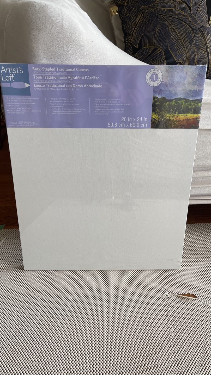 Artist's Loft 20x24 inch Back-Stapled Canvas