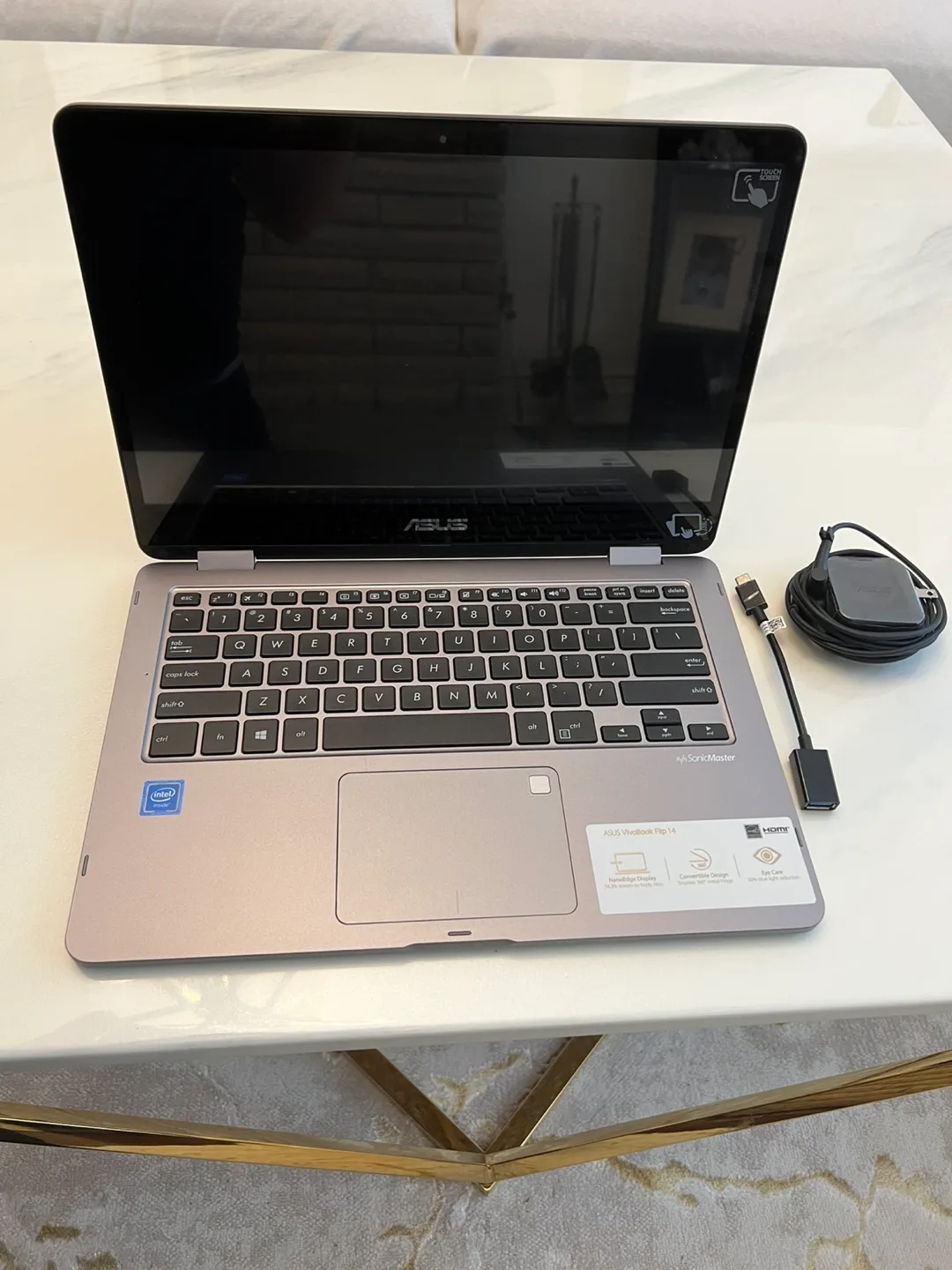 ASUS VivoBook Flip 14 touchscreen Notebook Laptop + accessories thumbnail