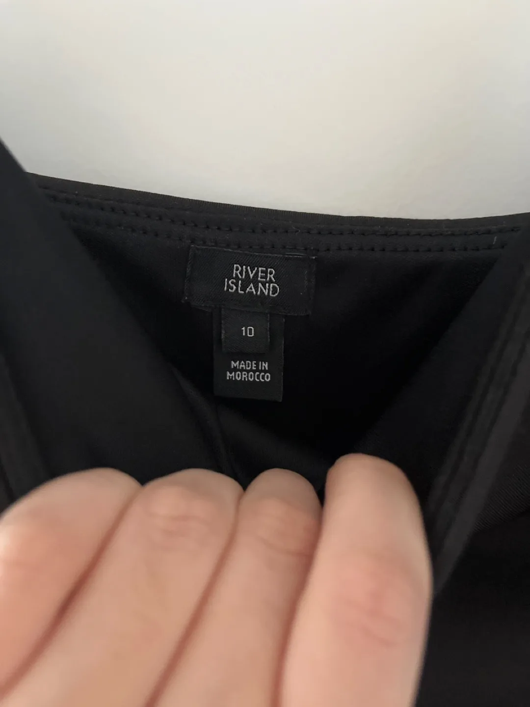 River Island Black Cut-Out Mini Dress Size 10 image indicator(2)