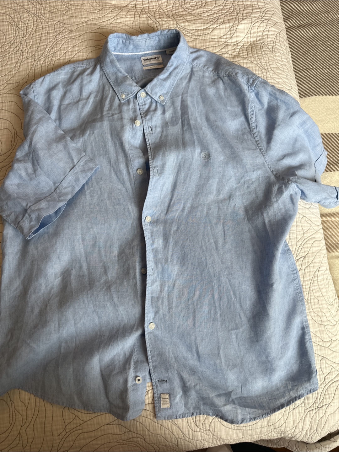 Timberland Men’s Shirt XXL, Linen Blend