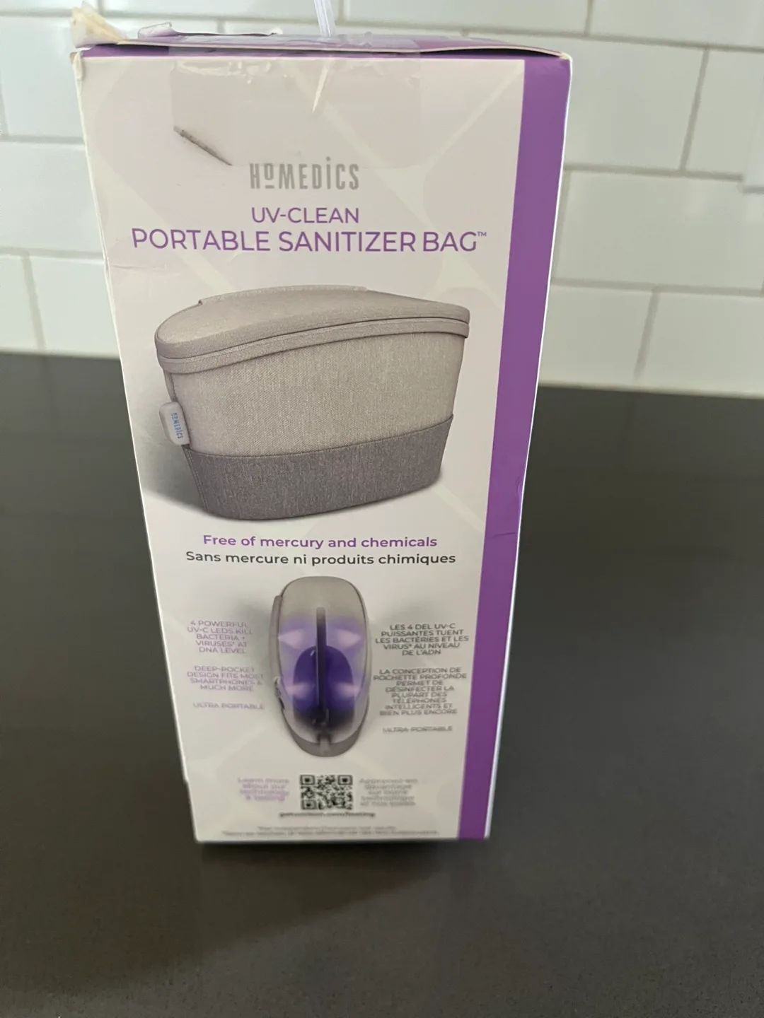 Homedics UV-Clean Portable Sanitizer Bag image indicator(5)