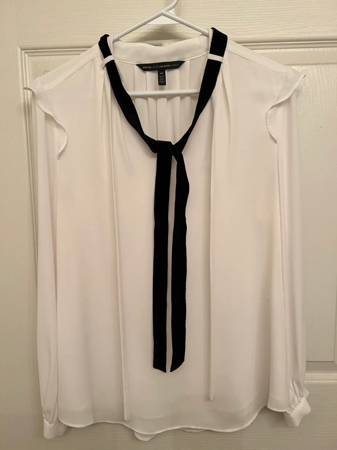 White Tie Blouse - Brand New! (Size 6 Petite) image indicator(8)