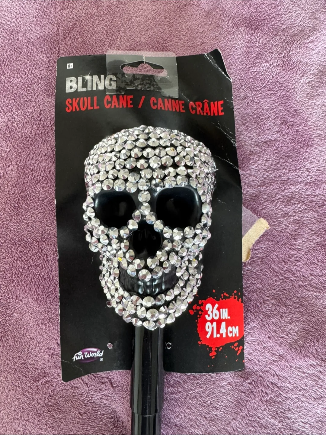 Bling Skull Cane - 36 inch thumbnail