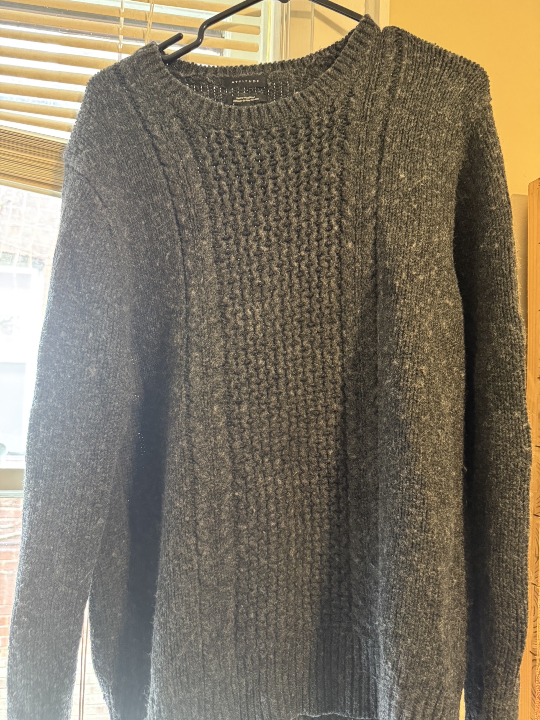 Attitude Men's Medium Merino Wool Blend Sweater - photo 3
