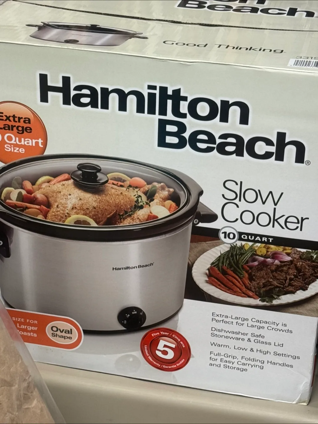 Hamilton Beach 10 Quart Extra-Large Slow Cooker thumbnail