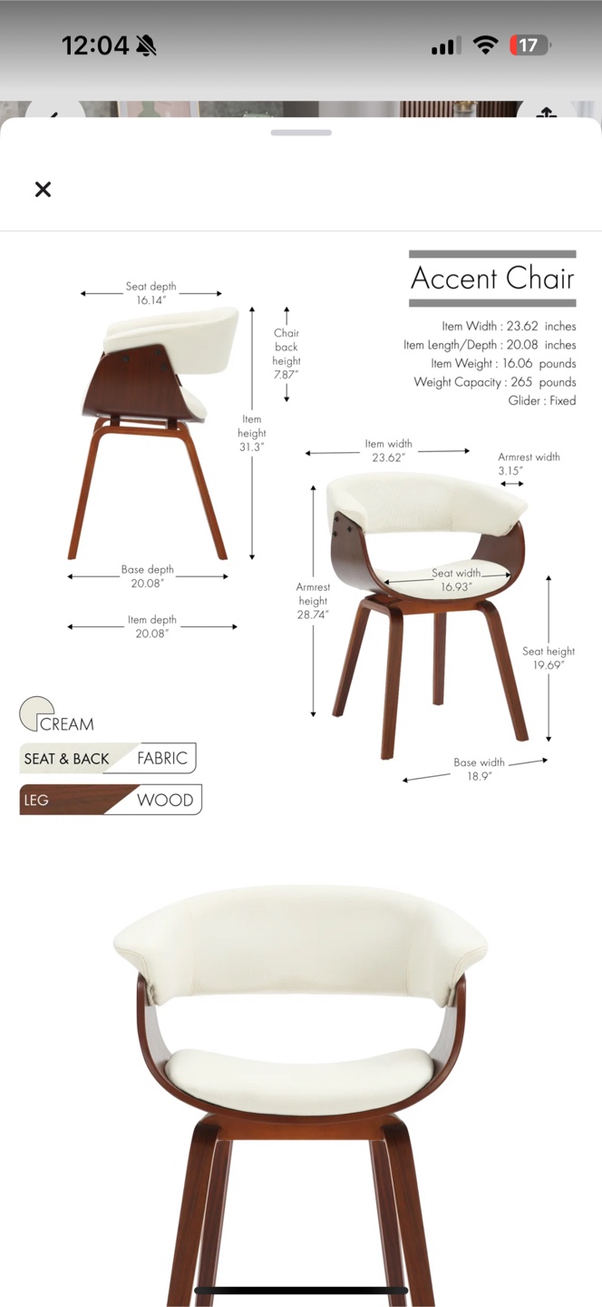 Mid-Century Modern Accent Chair - photo 5