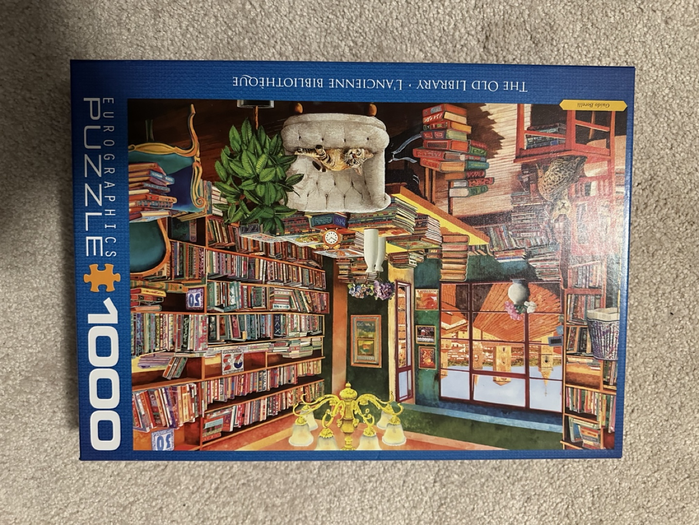 1000 Piece Eurographics Puzzle - The Old Library
