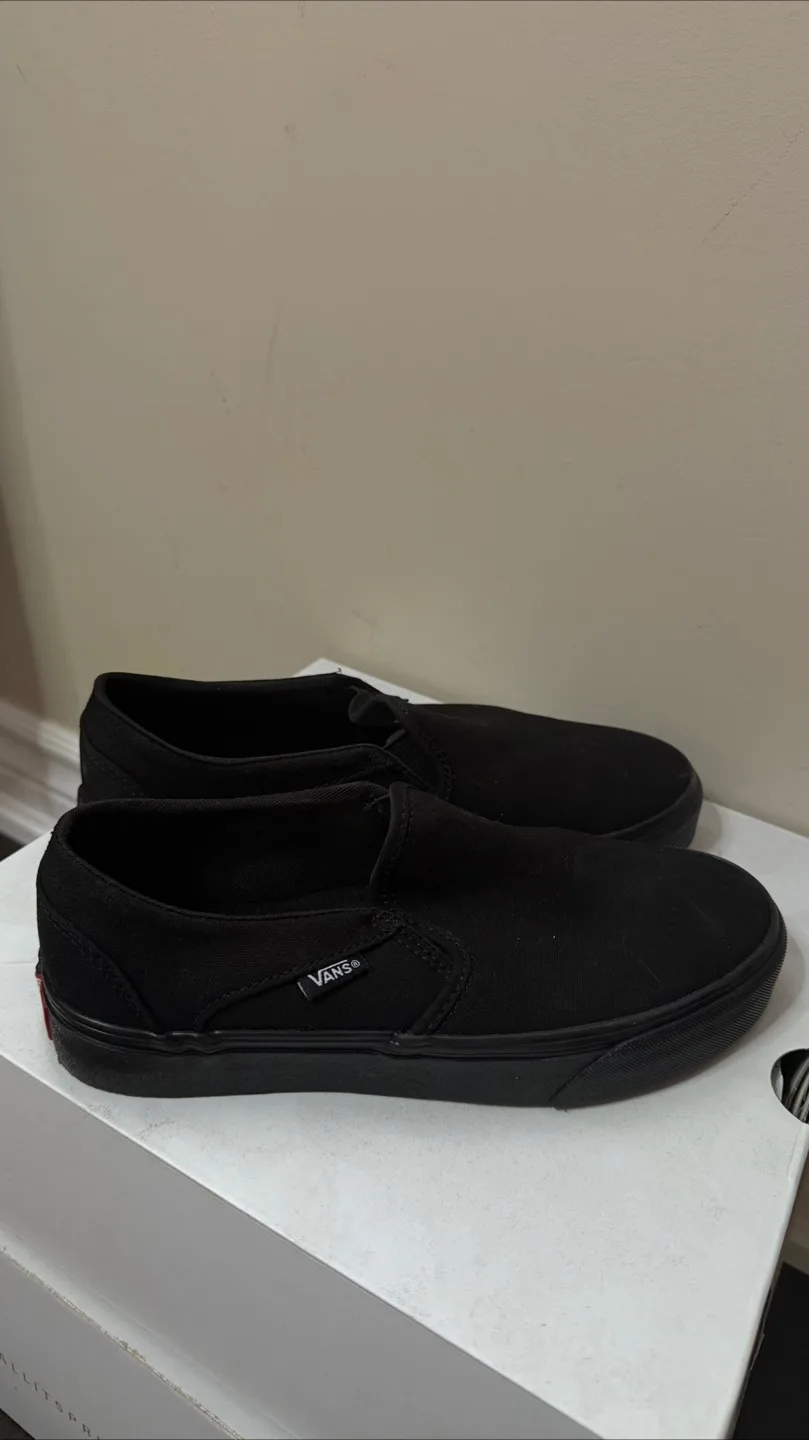 Vans Black Slip-On Sneakers thumbnail