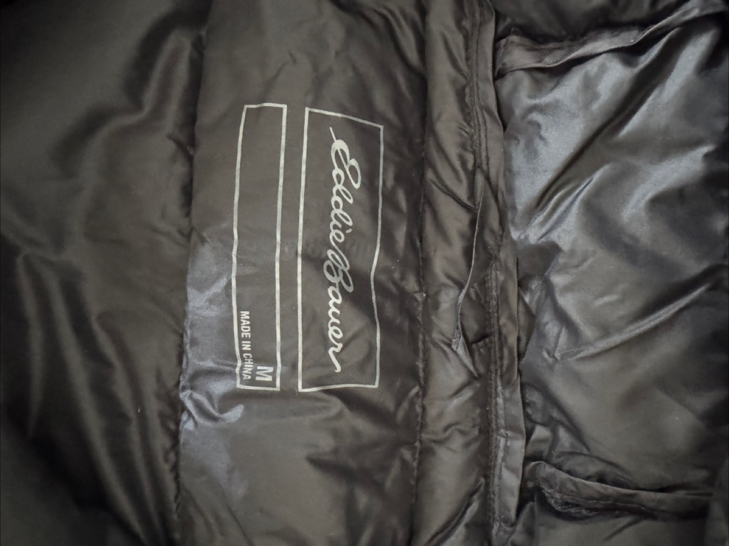 Eddie Bauer Men's Grey Hooded Puffer Jacket - photo 2