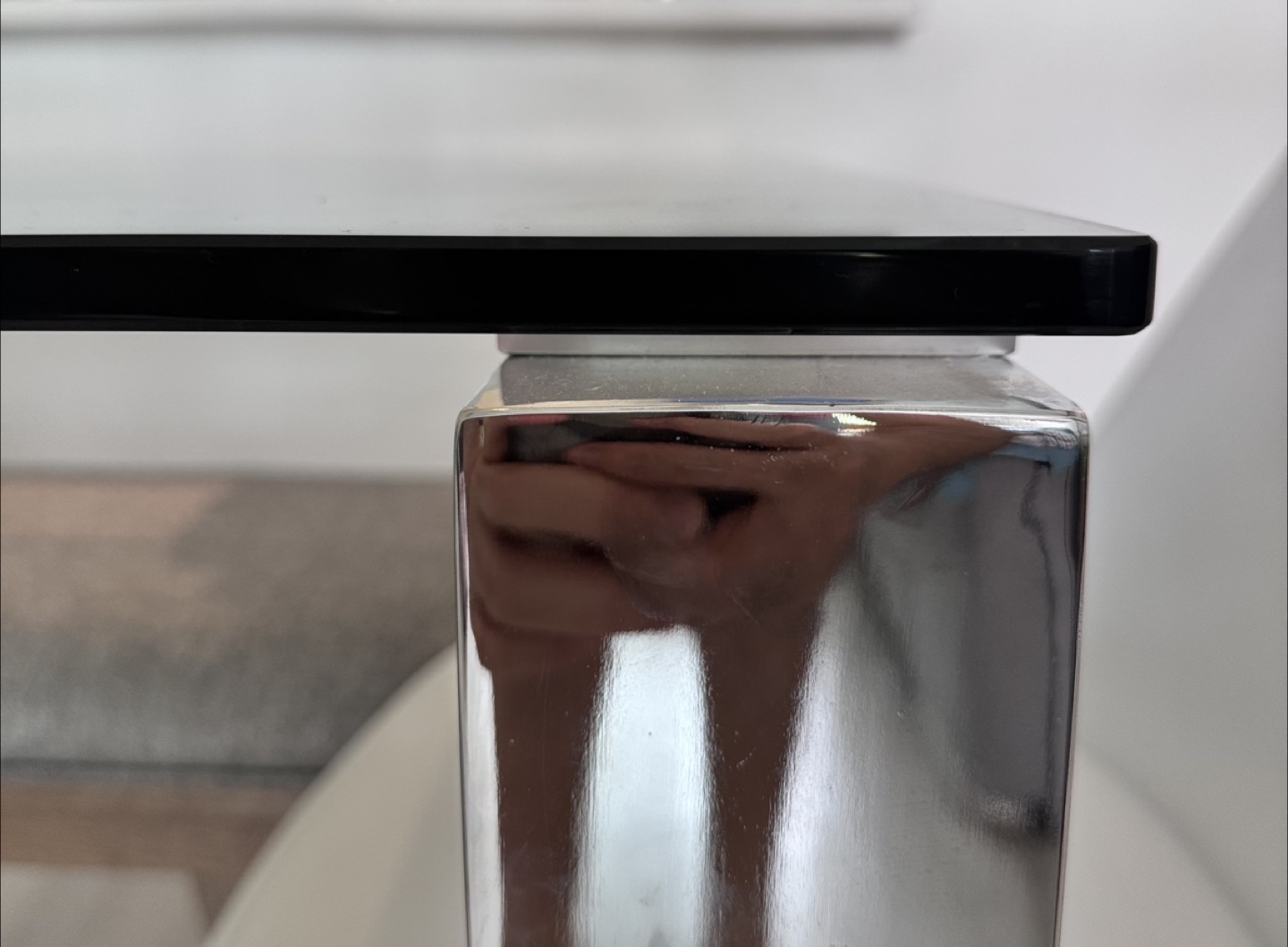 Modern Glass Dining Table – 71” x 35.5” – Perfect Condition - photo 5