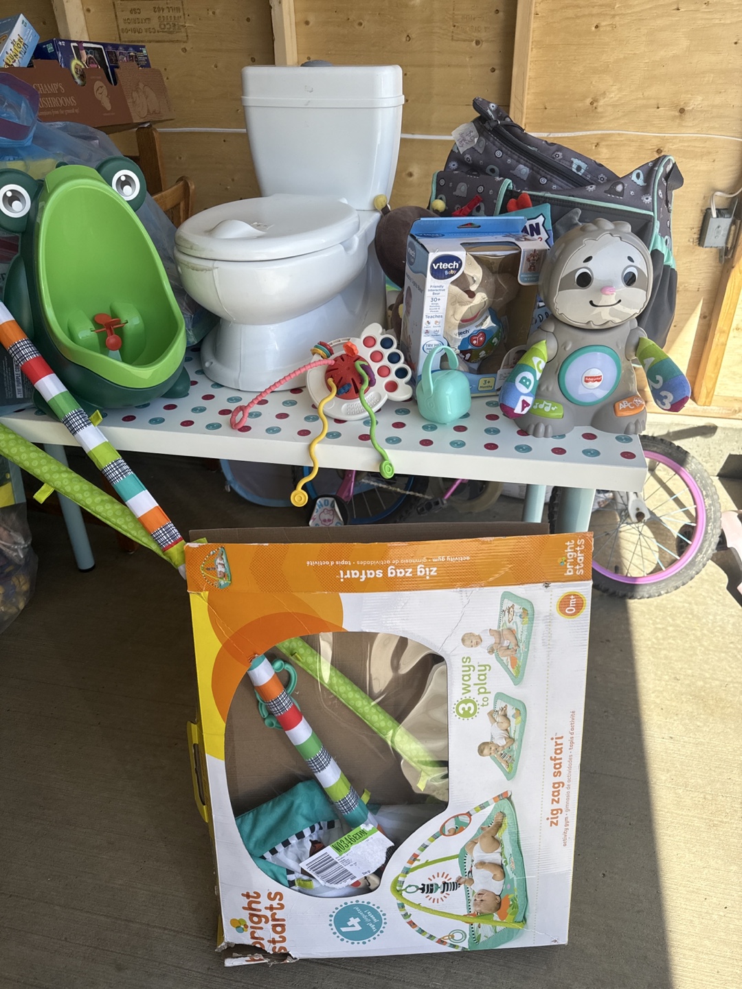 Baby Items Bundle: Potty Training, Toys, and Playmat