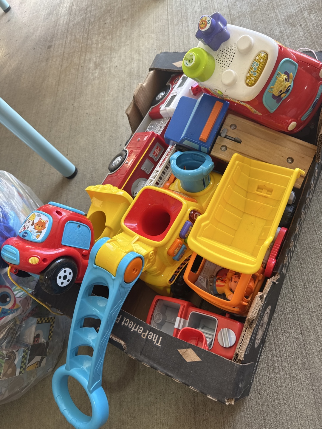 Lot of VTech and Fisher-Price Toy Vehicles
